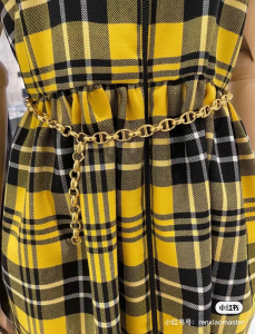 Essenceofluxury Womens Belts Dior Caro CD Chain Belt Gold A175PP240 AA193266