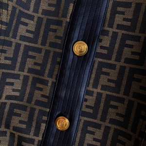 Essenceofluxury Womens Clothing Fendi FF Jacquard Jacket SML A198PP780 AA193320