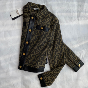 Essenceofluxury Womens Clothing Fendi FF Jacquard Jacket SML A198PP780 AA193320