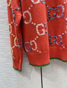 Essenceofluxury Womens Clothing Gucci GG Wool Jacquard Sweater in Red SML A198PP780 AA193318