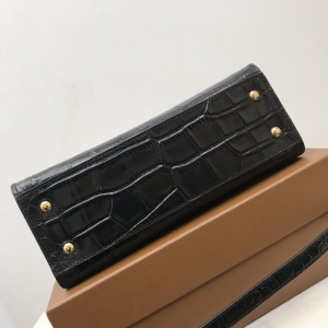 Essenceofluxury Womens Handbags Burberry Crocodile Embossed Leather Mini Frances Tote Bag in Black 27x10x20CM A197PP980 AA193314 Essenceofluxury Womens Handbags Burberry Crocodile Embossed Leather Mini Frances Tote Bag in Black 27x10x20CM A197PP980 AA193314