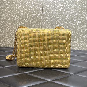 Essenceofluxury Womens Handbags Valentino Small One Maxi Stud Chain Shoulder Bag with Allover Swarovski Crystals in Yellow 19x14x11CM A204PP1280 AA193840 Essenceofluxury Womens Handbags Valentino Small One Maxi Stud Chain Shoulder Bag with Allover Swarovski Crystals in Yellow 19x14x11CM A204PP1280 AA193840