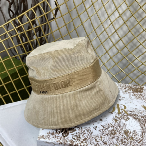 Essenceofluxury Womens Hats Celine Velvet Bucket Hat in Beige A190PP180 AA194131