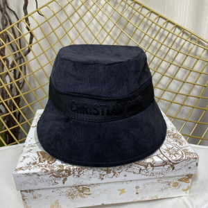 Celine Velvet Bucket Hat Black 