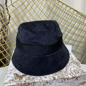 Essenceofluxury Womens Hats Celine Velvet Bucket Hat in Black A190PP180 AA194132