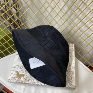 Essenceofluxury Womens Hats Celine Velvet Bucket Hat in Black A190PP180 AA194132
