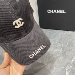 Essenceofluxury Womens Hats Chanel CC Logo Velvet Baseball Cap Hat in Black A190PP180 AA194139