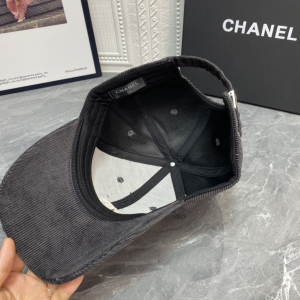 Essenceofluxury Womens Hats Chanel CC Logo Velvet Baseball Cap Hat in Black A190PP180 AA194139
