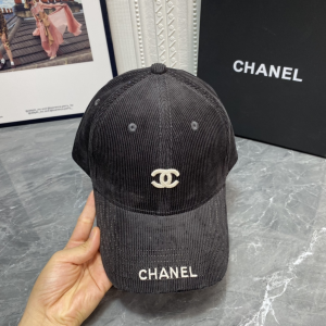 Essenceofluxury Womens Hats Chanel CC Logo Velvet Baseball Cap Hat in Black A190PP180 AA194139