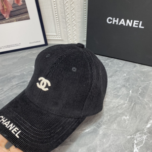 Essenceofluxury Womens Hats Chanel CC Logo Velvet Baseball Cap Hat in Black A190PP180 AA194140