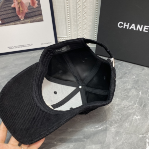 Essenceofluxury Womens Hats Chanel CC Logo Velvet Baseball Cap Hat in Black A190PP180 AA194140