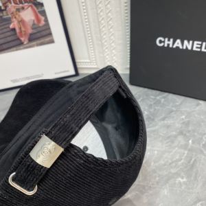 Essenceofluxury Womens Hats Chanel CC Logo Velvet Baseball Cap Hat in Black A190PP180 AA194140