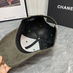 Essenceofluxury Womens Hats Chanel CC Logo Velvet Baseball Cap Hat in Green A190PP180 AA194143