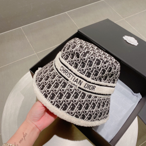 Dior Oblique Wool Bucket Hat Black 