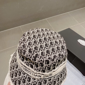 Essenceofluxury Womens Hats Dior Oblique Wool Bucket Hat Black A190PP180 AA194137