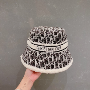 Essenceofluxury Womens Hats Dior Oblique Wool Bucket Hat Black A190PP180 AA194137