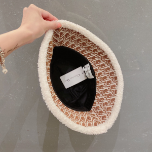 Essenceofluxury Womens Hats Dior Oblique Wool Bucket Hat Brown A190PP180 AA194136