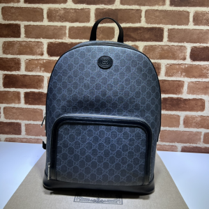 Gucci Black GG Canvas Backpack