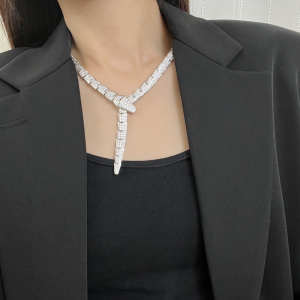 Essenceofluxury Womens Jewelry Bvlgari Serpenti Viper Diamonds Necklaces A62PP580 AA194264