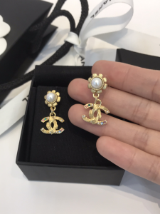 Chanel CC Logo Earrings 