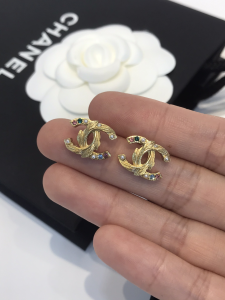 Chanel CC Logo Earrings 