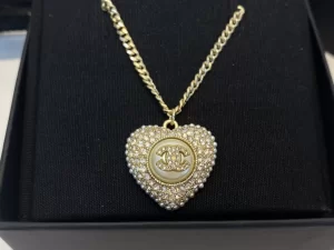 Essenceofluxury Womens Jewelry Chanel Chain Heart Necklace A39PP280 AA194246