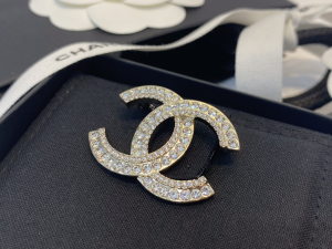 Essenceofluxury Womens Jewelry Chanel Crystals CC Logo Brooch A39PP180 AA194230