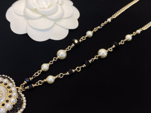 Essenceofluxury Womens Jewelry Chanel Heart Pearls Pendant Necklace A39PP180 AA194250