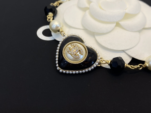 Essenceofluxury Womens Jewelry Chanel Heart Pearls Pendant Necklace A39PP180 AA194251