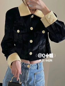 Essenceofluxury Womens Clothing Chanel 2022 Black Velvet Jacket Coat SML A198PP1080 AA194514