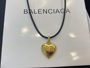 Balenciaga BB Icon Heart Pendant Necklace 