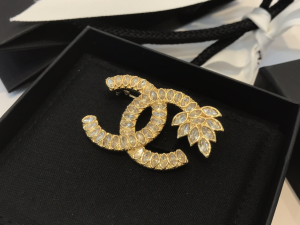 Essenceofluxury Womens Jewelry Chanel Crystals CC Logo Brooch A39PP180 AA194562