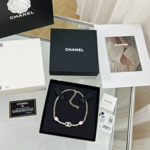 Essenceofluxury Womens Jewelry Chanel Crystals CC Logo Necklace A62PP280 AA194588