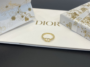 Essenceofluxury Womens Jewelry Dior Petit CD Gold Rings A39PP100 AA194558