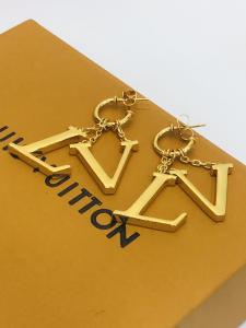 Louis Vuitton LV Optic Earrings Gold 