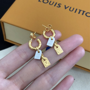 Louis Vuitton Nanogram Tag Earrings 