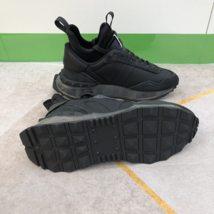 Essenceofluxury Mens Shoes Valentino Vlogo Black Leather Sneakers 38 To 44 A151PP680 AA194938