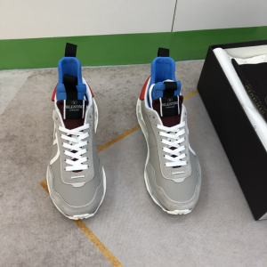 Essenceofluxury Mens Shoes Valentino Vlogo Gray Leather Sneakers 38 To 44 A151PP680 AA194937