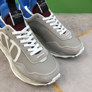 Essenceofluxury Mens Shoes Valentino Vlogo Gray Leather Sneakers 38 To 44 A151PP680 AA194937