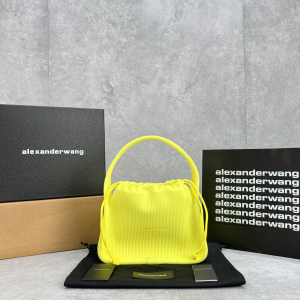 Alexander Wang Ryan Small Drawstring RIB Shoulder Bag Yellow Alexander Wang Ryan Small Drawstring RIB Shoulder Bag Yellow