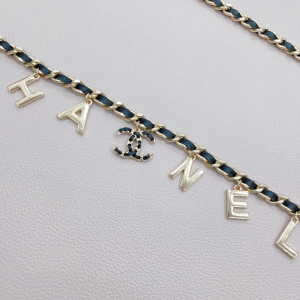 Essenceofluxury Womens Belts Chanel CC Logo Monogram Leather Chain Belt A175PP240 AA196065