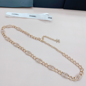 Essenceofluxury Womens Belts Chanel Multi Crystals CC Logo Chain Belt A175PP240 AA196064