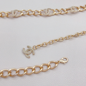 Essenceofluxury Womens Belts Chanel Multi Crystals CC Logo Chain Belt A175PP240 AA196064