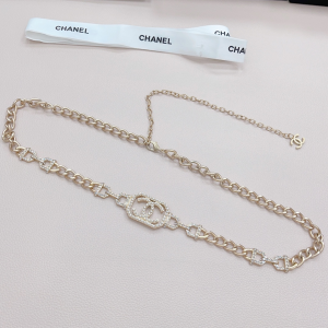 Essenceofluxury Womens Belts Chanel Pearls CC Logo Chain Belt A175PP240 AA196063