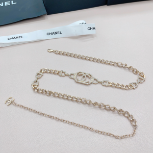 Essenceofluxury Womens Belts Chanel Pearls CC Logo Chain Belt A175PP240 AA196063