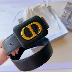 Dior Bobby Belt Black Smooth Calfskin 34MM 