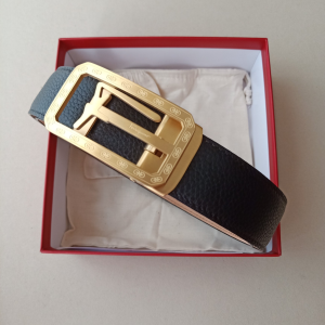Ferragamo Leather Belt Black 34MM 