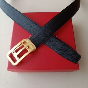 Essenceofluxury Womens Belts Ferragamo Leather Belt in Black 34MM A175PP240 AA196072