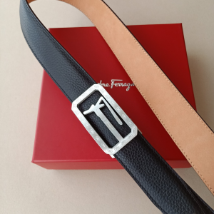 Essenceofluxury Womens Belts Ferragamo Leather Belt in Black 34MM A175PP240 AA196073