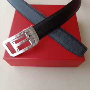 Essenceofluxury Womens Belts Ferragamo Leather Belt in Black 34MM A175PP240 AA196073